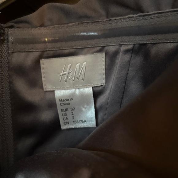 H&M Strapless Charcoal Grey Dress - Picture 2 of 3